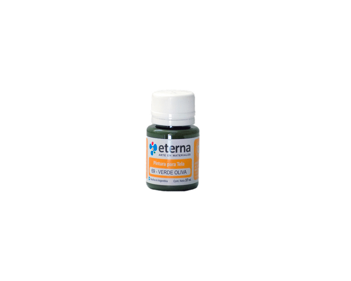 PINTURA ETERNA TELA x 37 ML 69 VERDE OLIVA