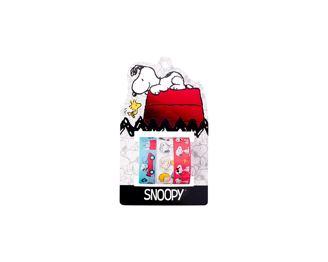 CINTA ADHESIVA SNOOPY BL X 3u. 1.5X3 mts 2110102 MAW