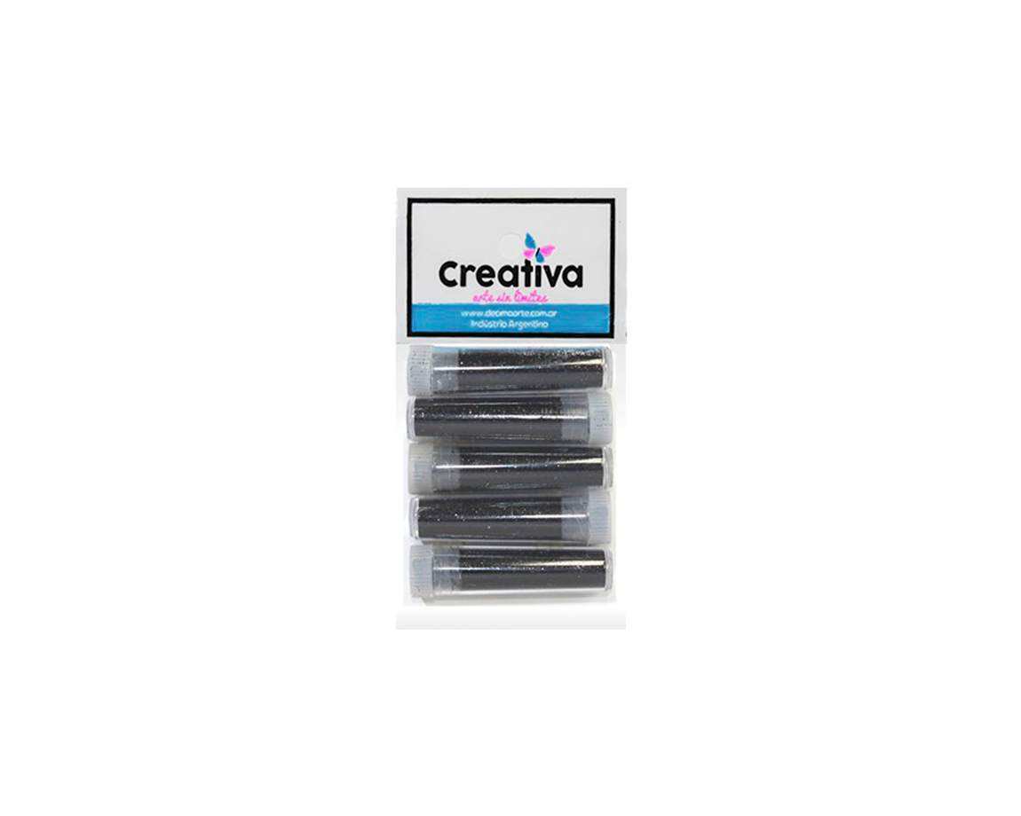 GIBRE CREATIVA TUBO 100-04 x5U. x5 cc. NEGRO