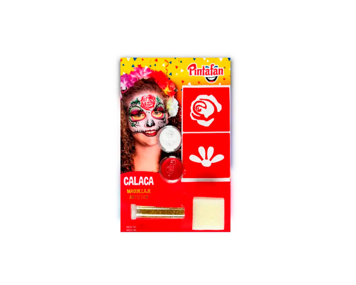MAQUILLAJE PINTAFAN HALLOWEEN 616-07 KIT CALACA