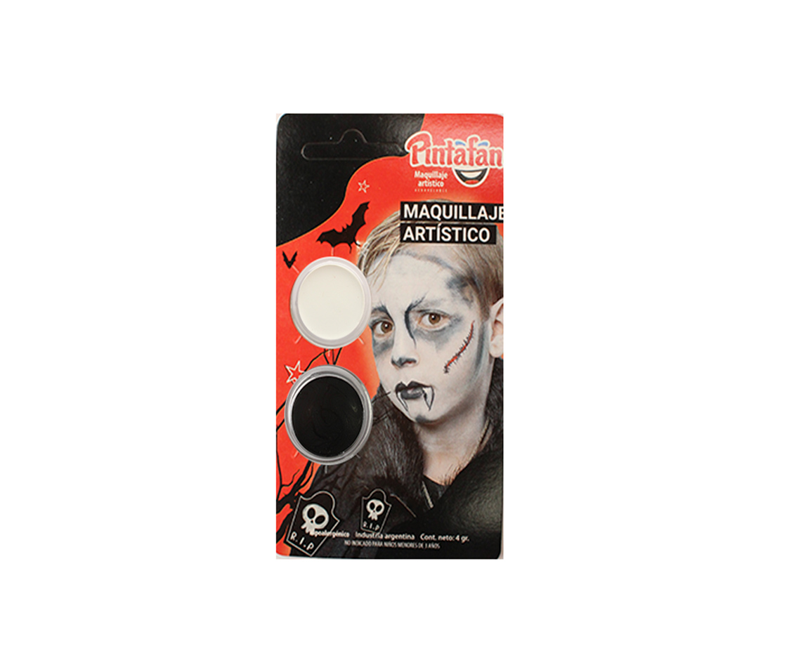 MAQUILLAJE PINTAFAN HALLOWEEN 13-800 ACUAREL. SET x 2 u. VAMPIRO