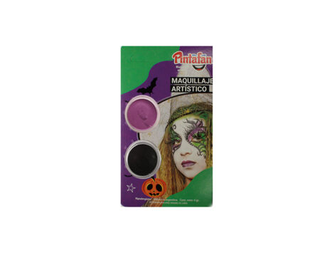 MAQUILLAJE PINTAFAN HALLOWEEN 13-802 ACUAREL. SET x 2 u. BRUJA