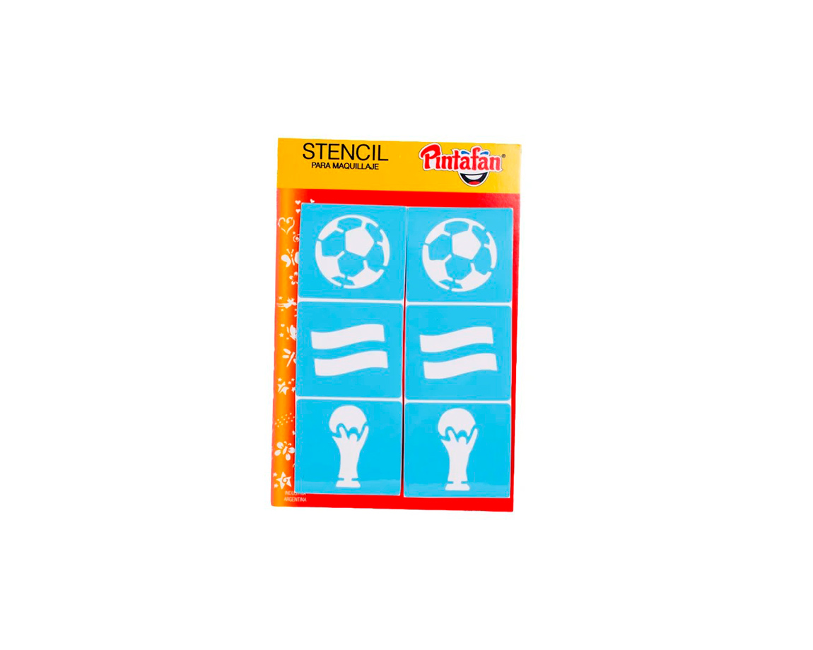 STENCIL PINTAFAN 6 EN 1 630-05 ARGENTINA FUTBOL