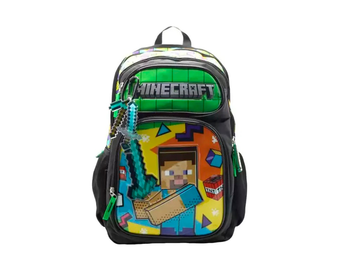 MOCHILA CRESKO MI116 MINECRAFT ESP 18P