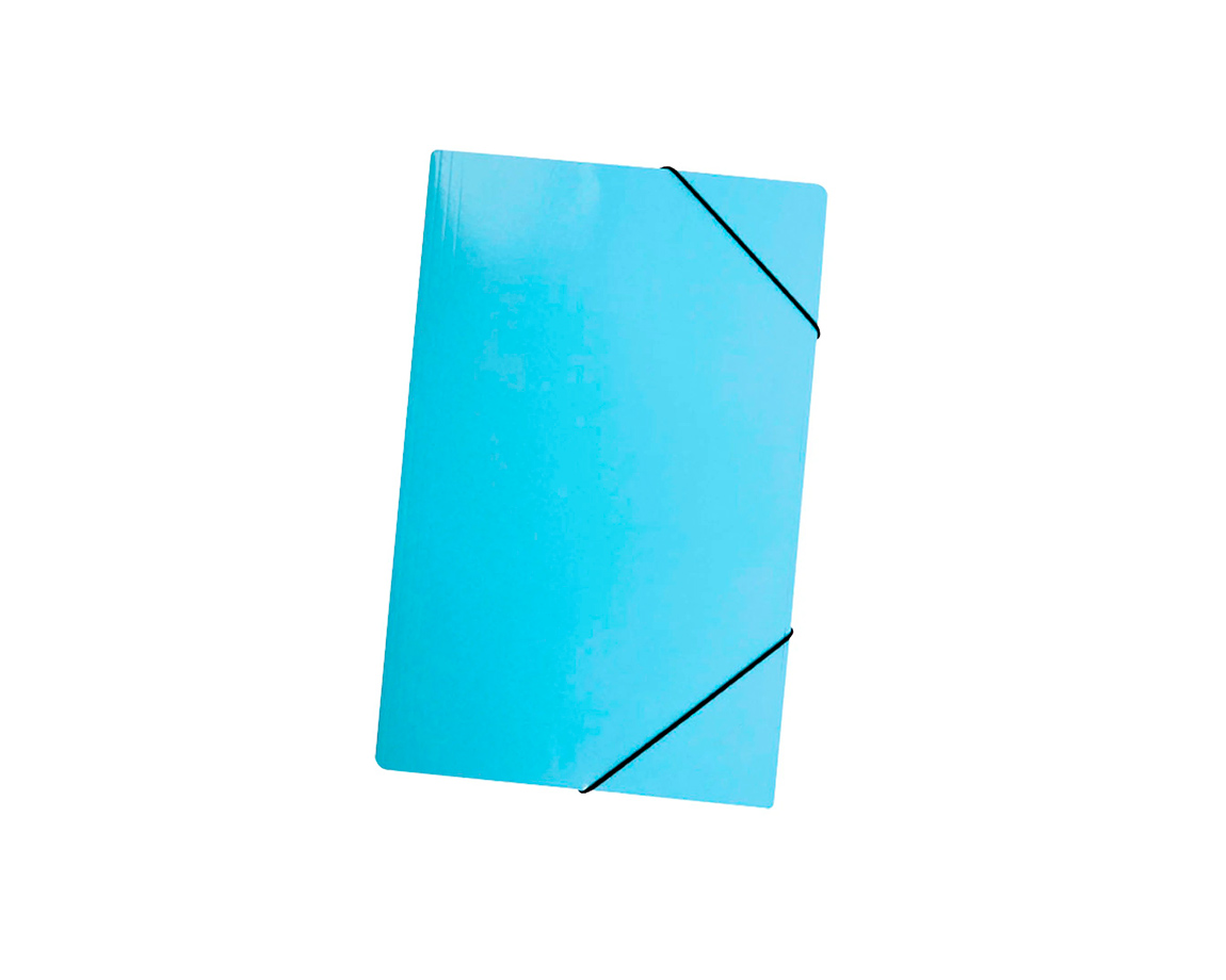 CARPETA SIMIL-PRESSP OFIC.CELESTE PASTEL 3-SOL.C/E