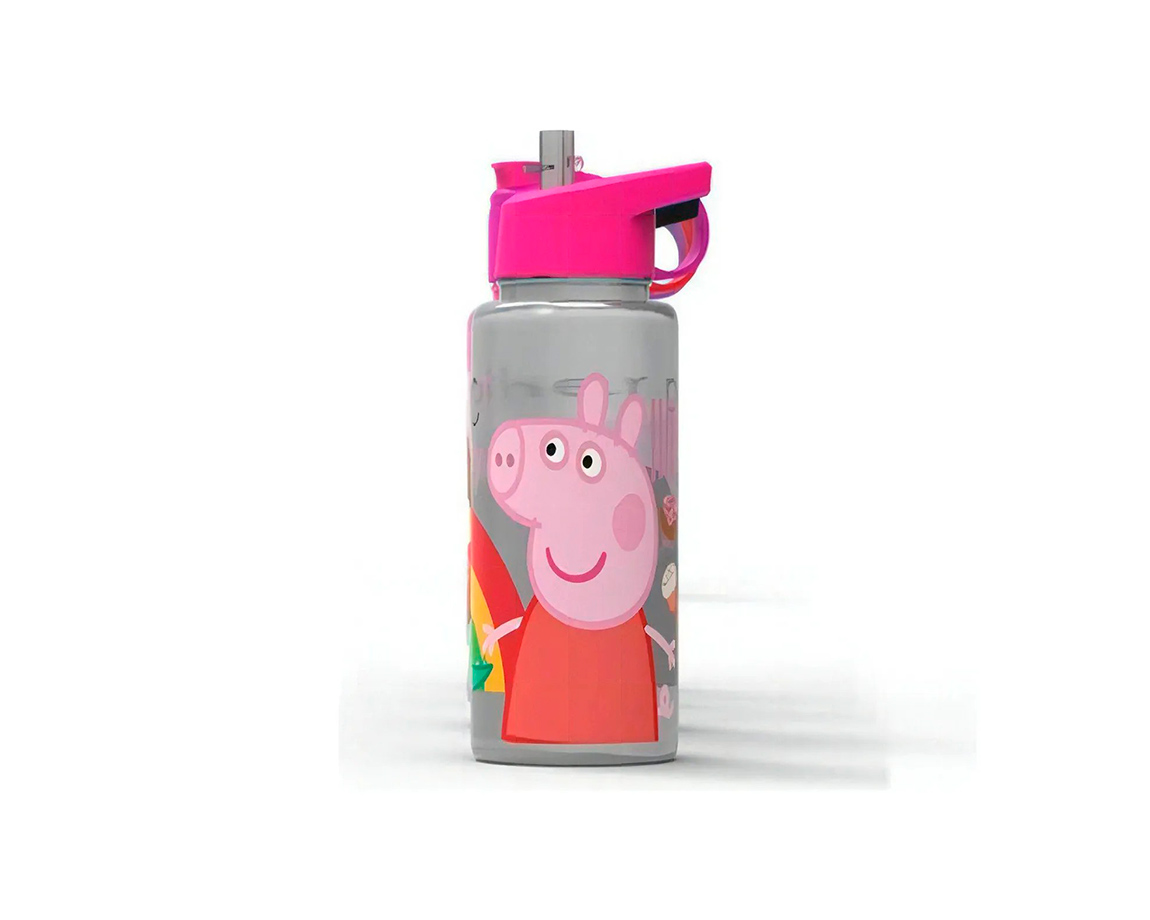 BOTELLA BEL GIOCO STRAW TOP PEPPA PIG x500ml