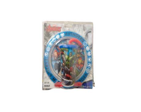 PLATO + VASO BEL GIOCO SPORT AVENGERS