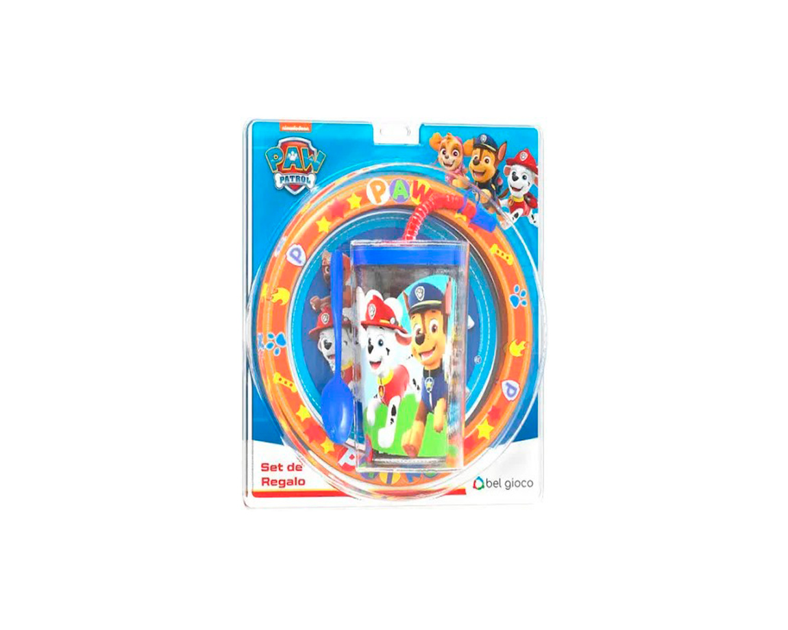 PLATO + VASO BEL GIOCO SPORT PAW PATROL