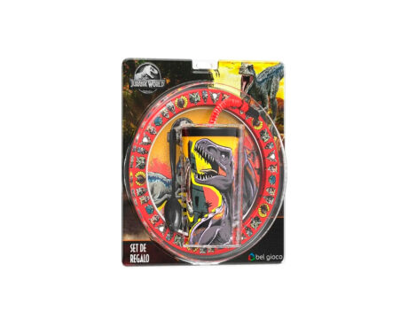 PLATO + VASO BEL GIOCO SPORT JURASSIC