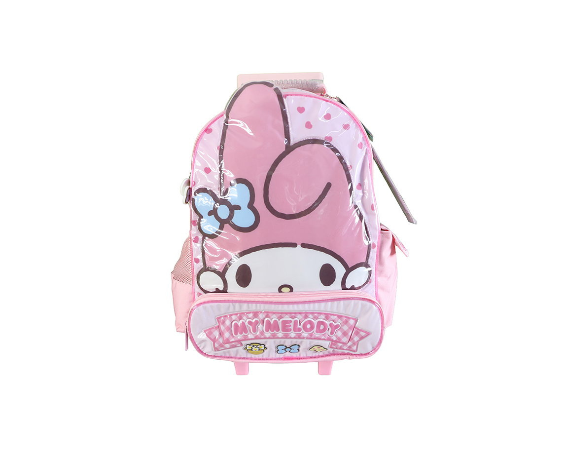 MOCHILA CRESKO SR1701 MY MELODY 18" C/CARRO
