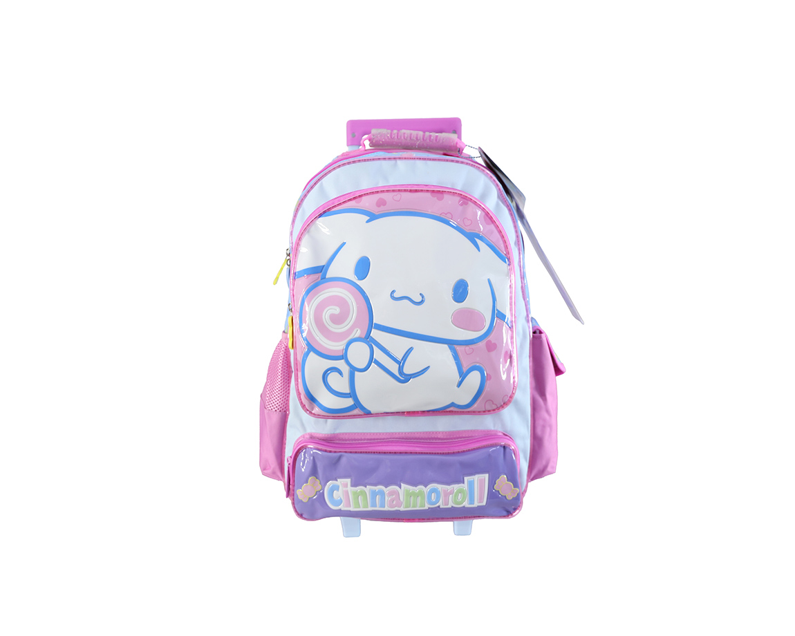 MOCHILA CRESKO SR2702 CINNAMOROLL 18" C/CARRO