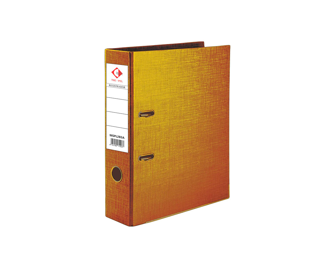 BIBLIORATO THE PEL PVC A4 METALIZADO DORADO