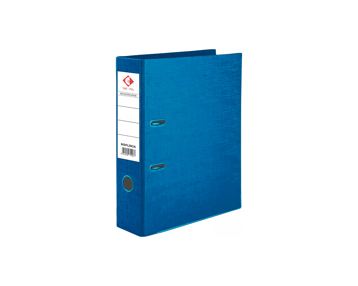 BIBLIORATO THE PEL PVC A4 METALIZADO AZUL