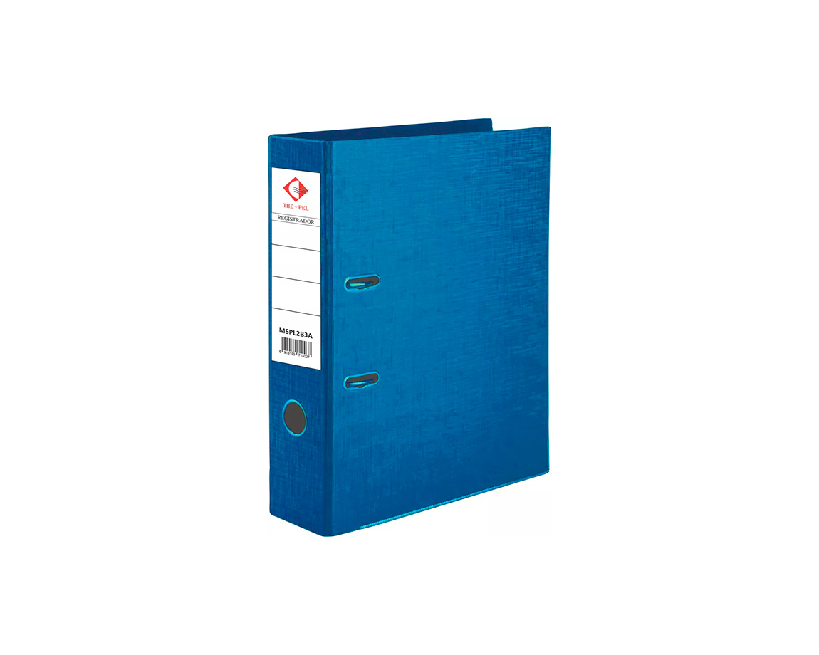 BIBLIORATO THE PEL PVC OF METALIZADO AZUL