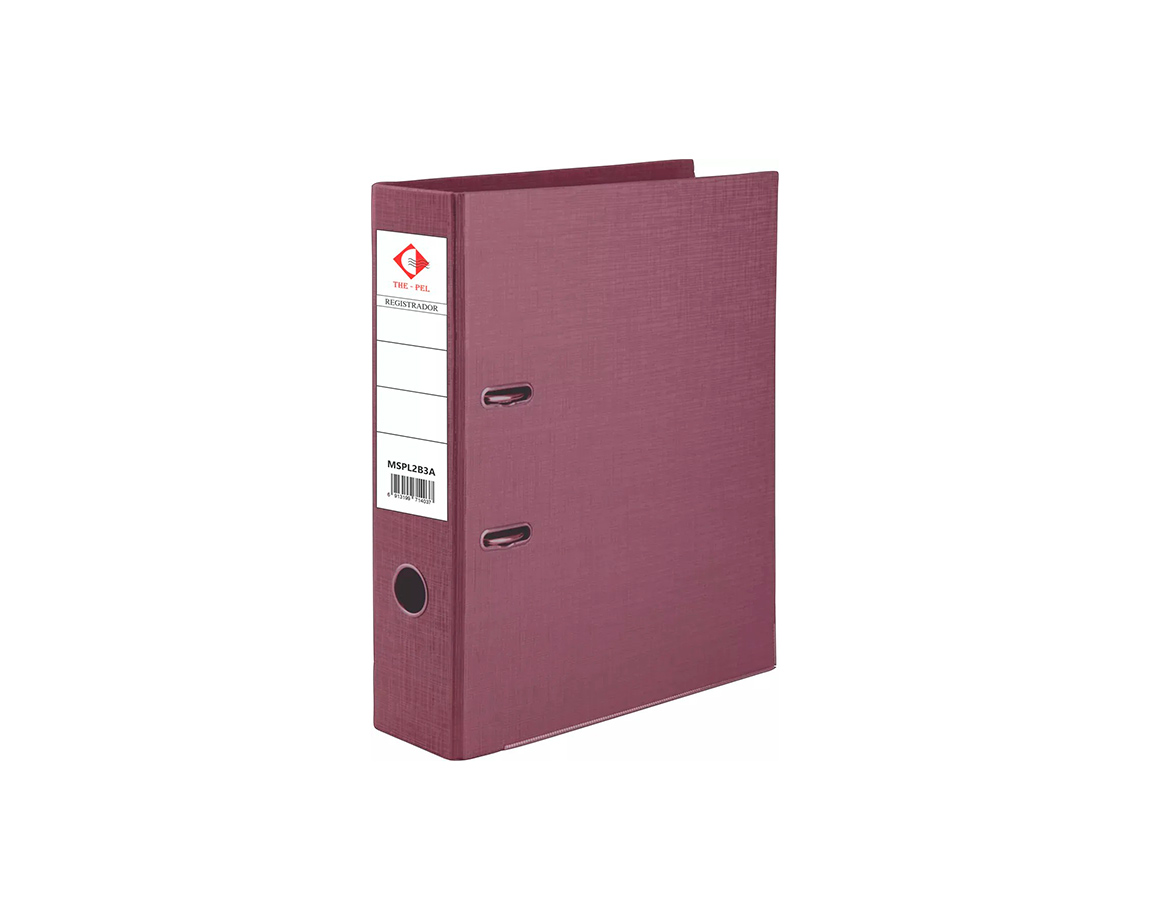 BIBLIORATO THE PEL PVC A4 METALIZADO ROSA