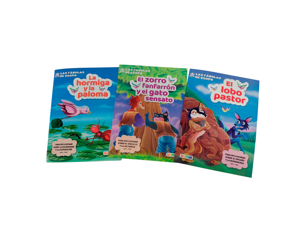 LIBROS SIGMAR CUENTOS FABULAS DE ESOPO SURTIDOS