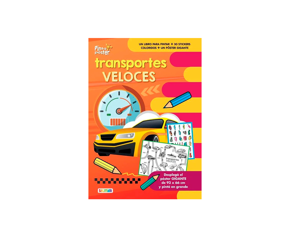 LIBROS SIGMAR PINTO POSTER TRANSPORTES VELOCES