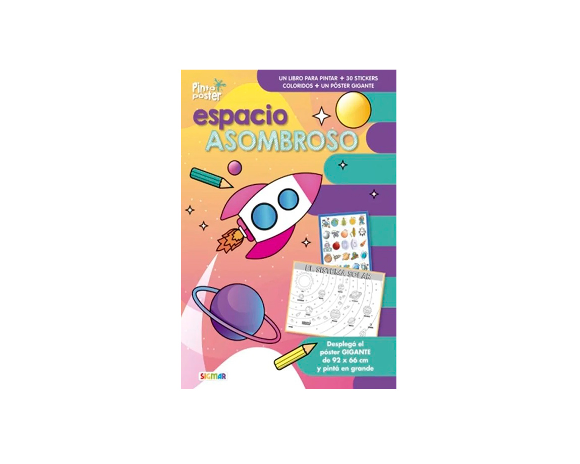 LIBROS SIGMAR PINTO POSTER ESPACIO ASOMBROSO