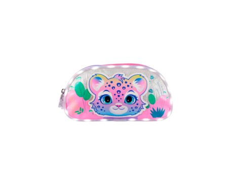 CANOPLA FOOTY F63052 2 CIERRES SWEET LEOPARD CELES/LILA