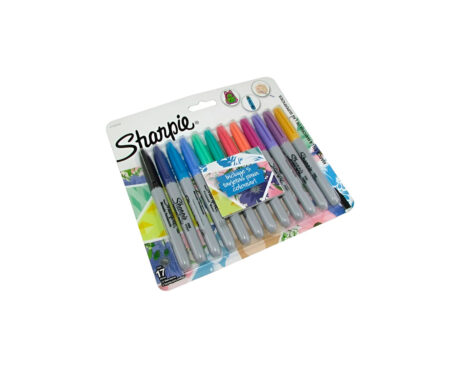 MARCADOR SHARPIE FINO TROPICALx 12 U. + TARJETAS 2102503