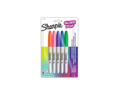 MARCADOR SHARPIE FINO GLAM POP x 5 U. (2185230)