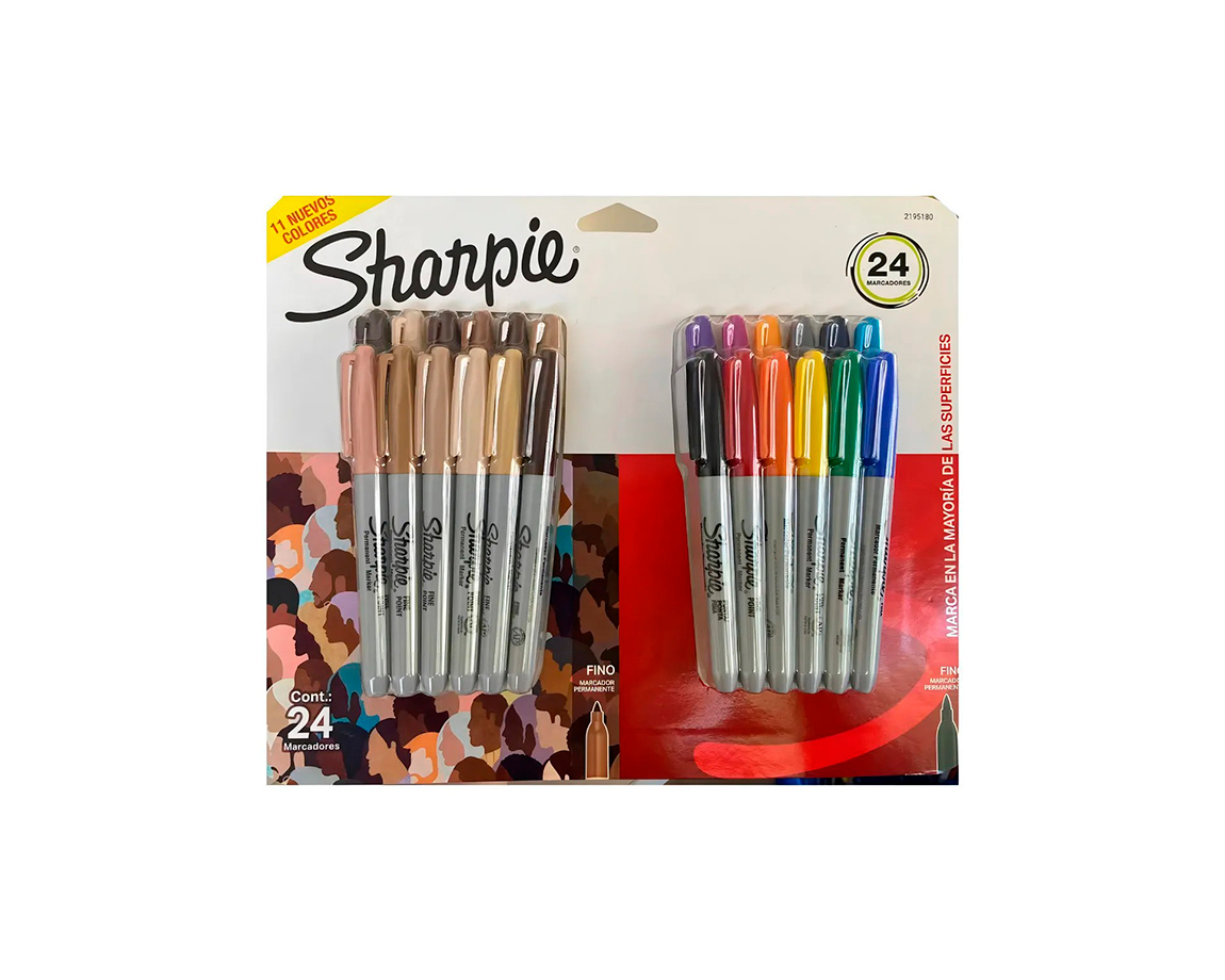 MARCADOR SHARPIE FINO EDIT. ESPECIAL x 24 U. (2205177)