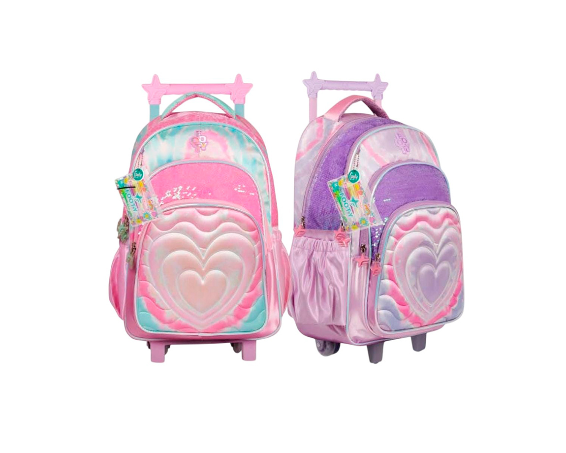 MOCHILAS FOOTY F26351 CARRO 18" DYE HEART