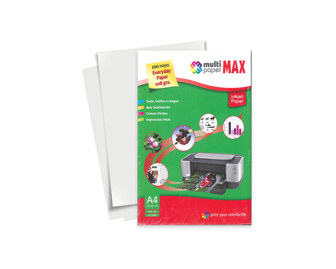 PAPEL ESPECIAL MULTIMAX A4 890108 108G 100H EVERYDAY