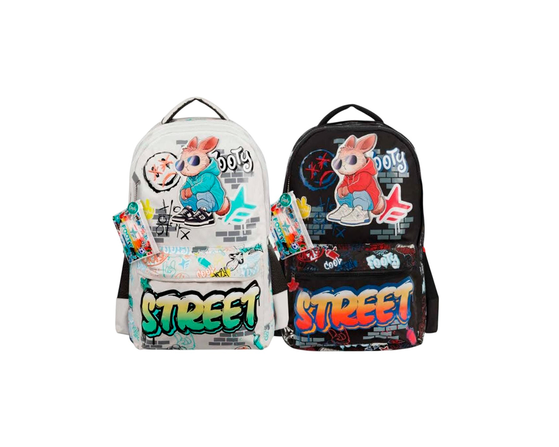 MOCHILAS FOOTY F26443 ESPALDA 18" STREET STYLE
