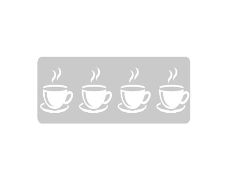 STENCIL EQARTE 4.5x24 CM Nro 704 COFFECUP