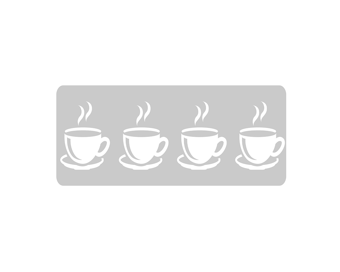 STENCIL EQARTE 4.5x24 CM Nro 704 COFFECUP