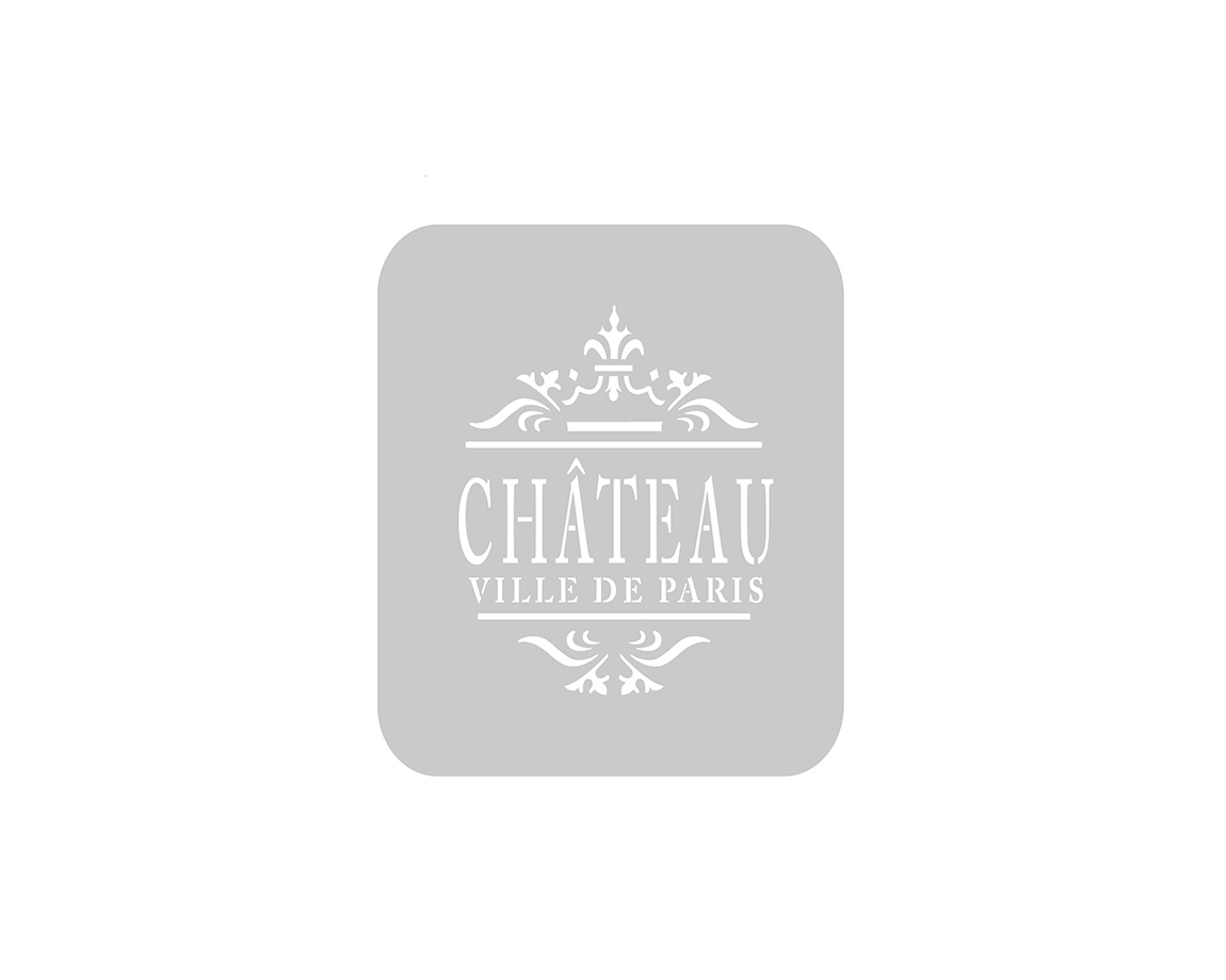STENCIL EQARTE 10x10 CM Nro 827 CHATEAU