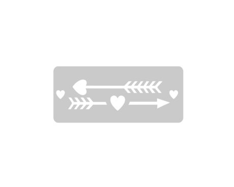 STENCIL EQARTE 4.5x17 CM Nro 330 FLECHAS