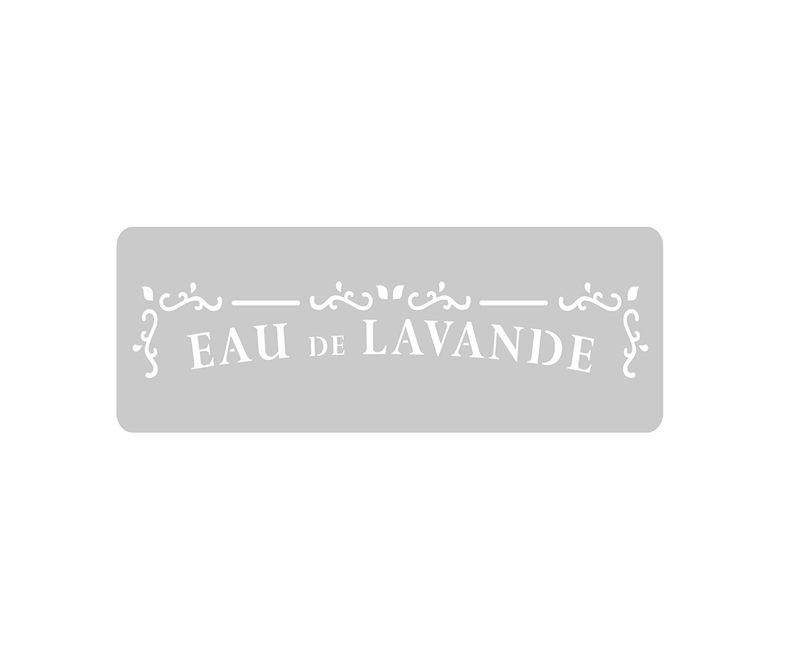 STENCIL EQARTE 4.5x24 CM Nro 721 EAU DE LAVANDE
