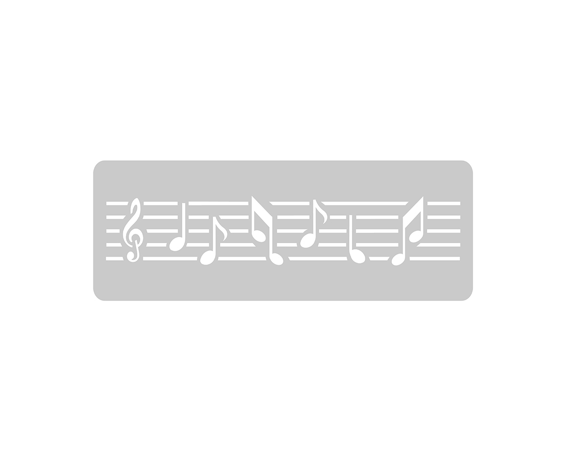 STENCIL EQARTE 4.5x24 CM Nro 724 PENTAGRAMA