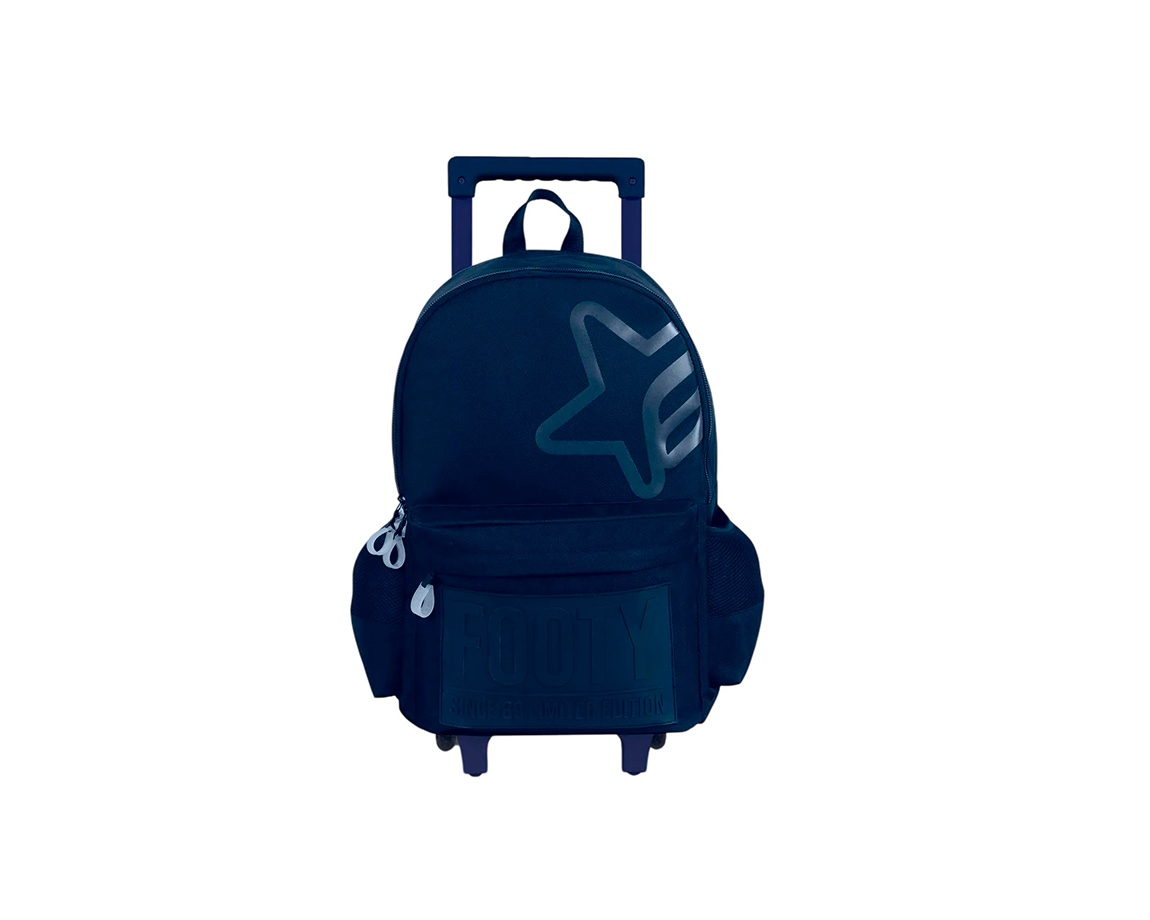 MOCHILAS FOOTY F5001 CARRO 18P BIG KIDS AZUL LIMITED E.