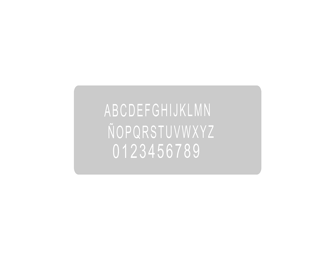 STENCIL EQARTE 13.5x30 CM Nro 89 ABECEDARIO COMPLETO