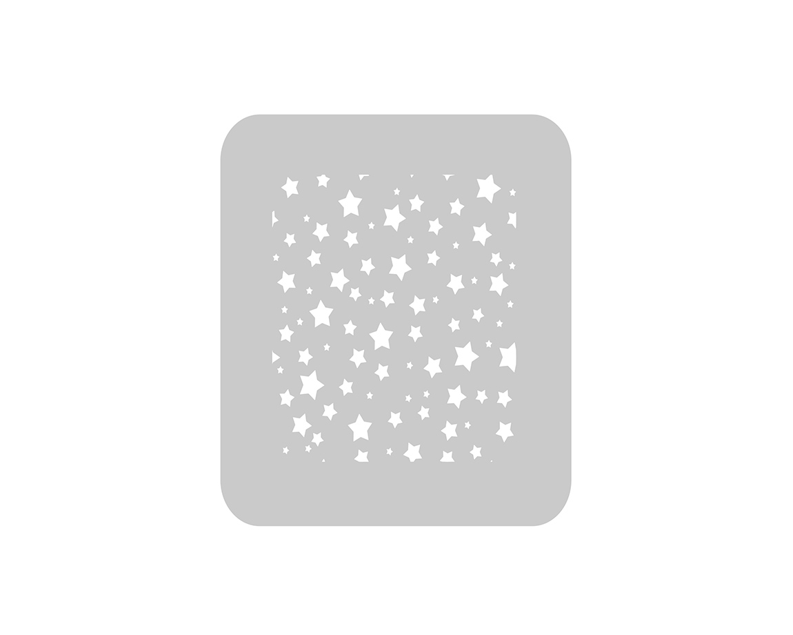 STENCIL EQARTE 15x15 CM Nro 903 FONDO DE ESTRELLAS