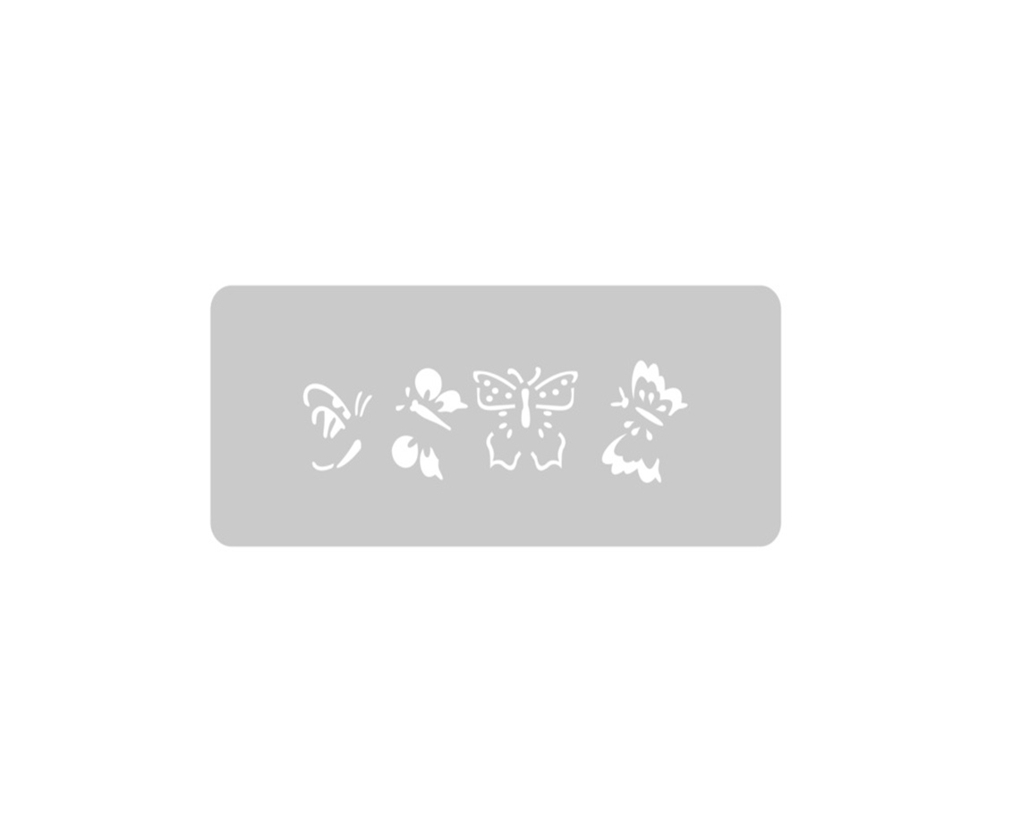 STENCIL EQARTE 4.5x17 CM Nro 291 BELLAS MARIPOSAS