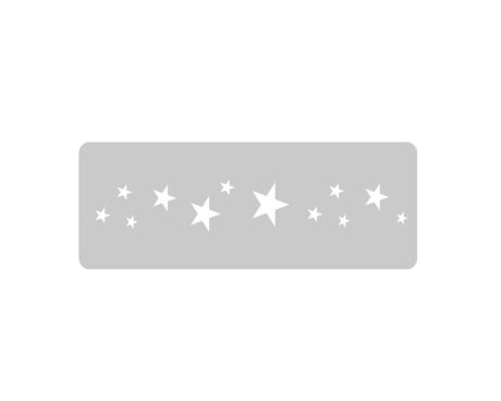 STENCIL EQARTE 4.5x24 CM Nro 203 ESTRELLAS