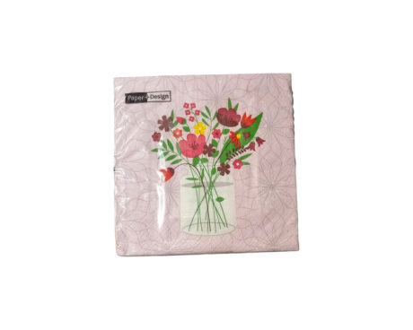 SERVILLETAS EQ DECOUPAGE 33x33CM x20 U. 7001/201797 FLORERO