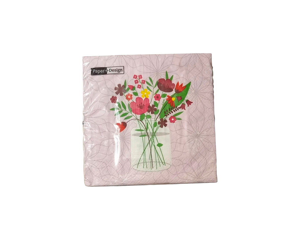 SERVILLETAS EQ DECOUPAGE 33x33CM x20 U. 7001/201797 FLORERO