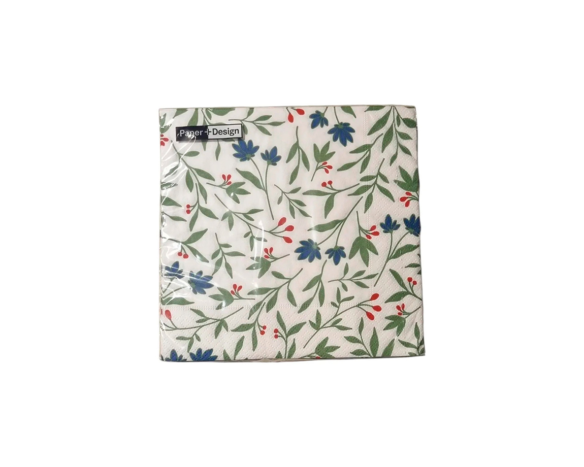 SERVILLETAS EQ DECOUPAGE 33x33CM x20 U. 7027/201815 FLORES