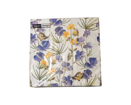 SERVILLETAS EQ DECOUPAGE 33x33CM x20 U. 7034/206139 FLORES