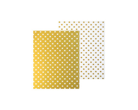 PAPEL CARTULINA PEQUE 26 ESTRELLA ORO 50x70