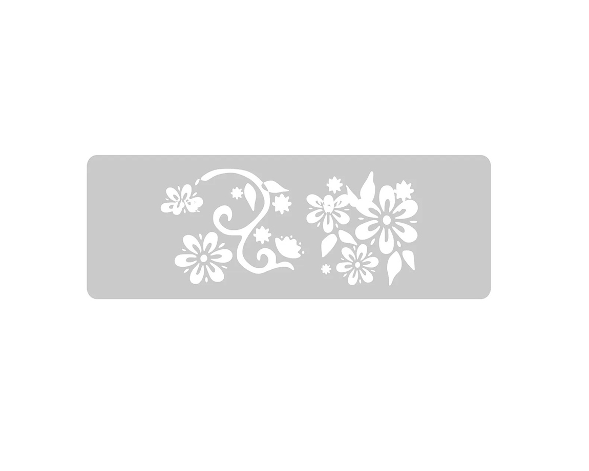 STENCIL EQARTE 13.5x30 CM Nro 97 WILD FLOWERS