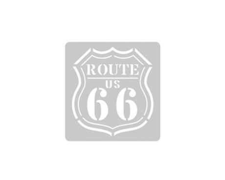 STENCIL EQARTE 15x15 CM Nro 941 ROUTE 66