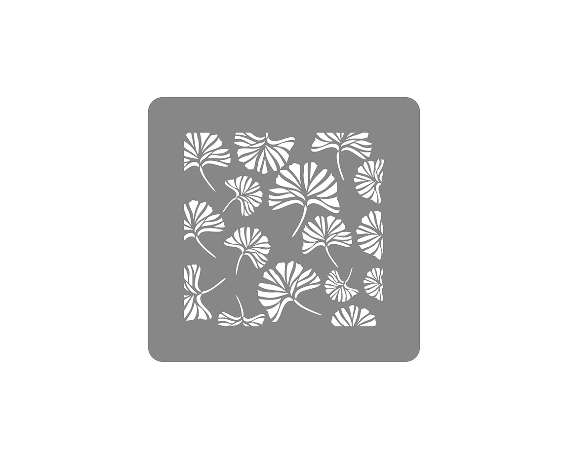 STENCIL EQARTE 30x30 CM Nro 1024 GINKGO BILOBA