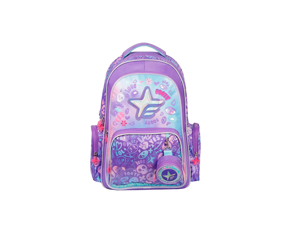 MOCHILAS FOOTY F6173 ESPALDA 18P HOLOGRAM STAR