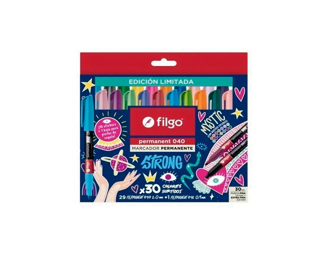 MARCADOR FILGO 040 PERMANENTE x 30 MYSTIC
